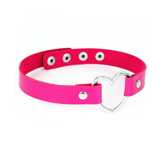Chocker Corazón Color Fucsia