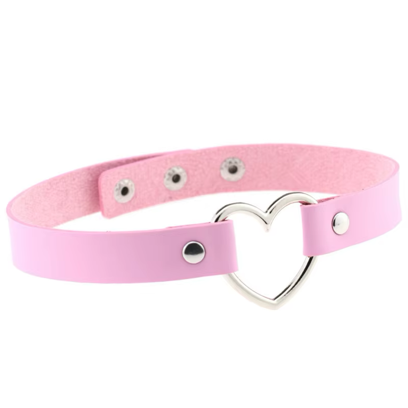 Chocker Corazón Color Rosado