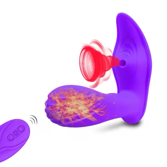 Vibrador Inalámbrico con Succión y Calor
