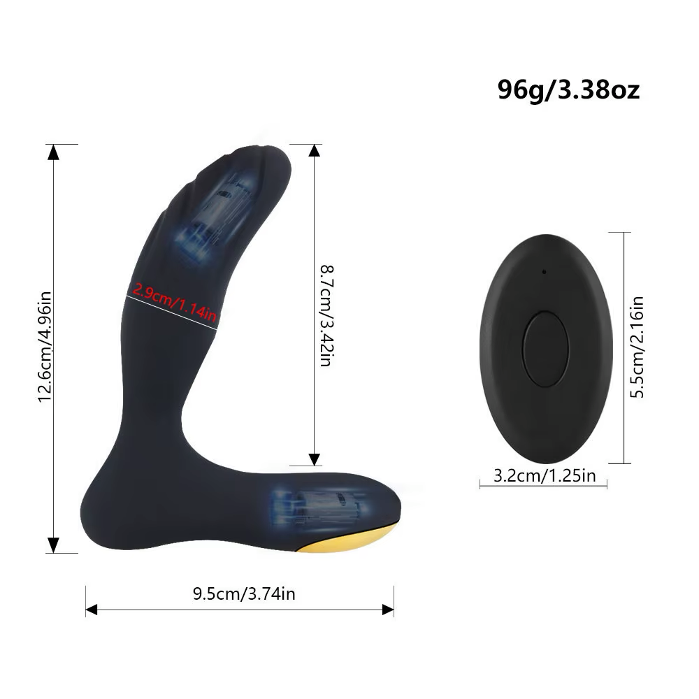 Vibrador Prostático a Control Remoto