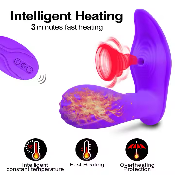 Vibrador Inalámbrico con Succión y Calor