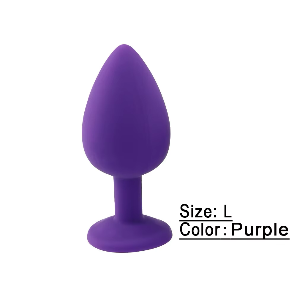 Plugs Silicona Negro, Morado, Rosado, Rojo - S/M/L