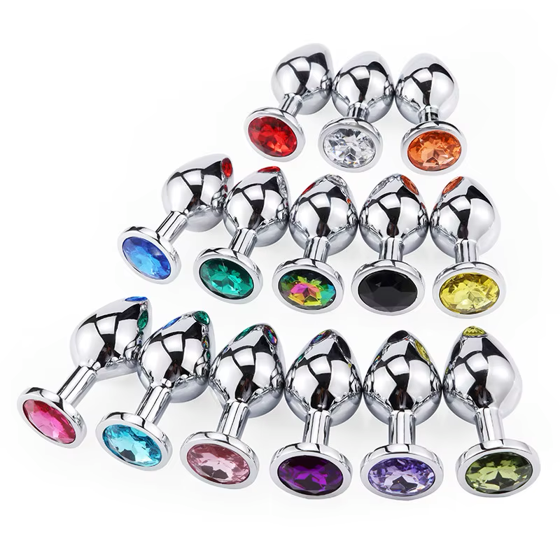 Plugs Metal Cristales de Colores - S/M